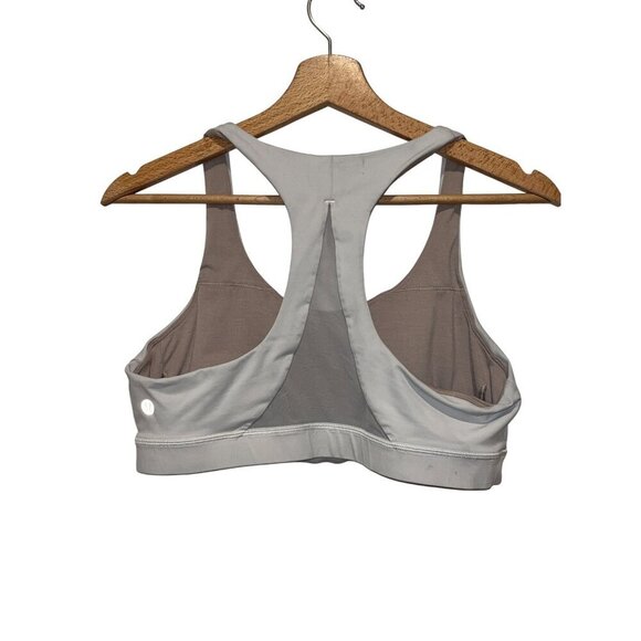 Lululemon cream Racerback Design Athletic Sports Bra Women's Size 12 - Picture 2 of 5